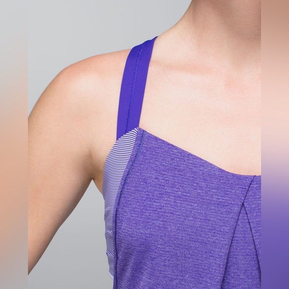 Lululemon Rest Less Tank Heathered Bruised Berry purple - Picture 4 of 11